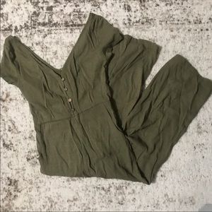 ••Olive Green Jumpsuit